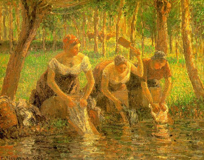Washerwoman, Eragny sur Epte, Camille Pissaro
